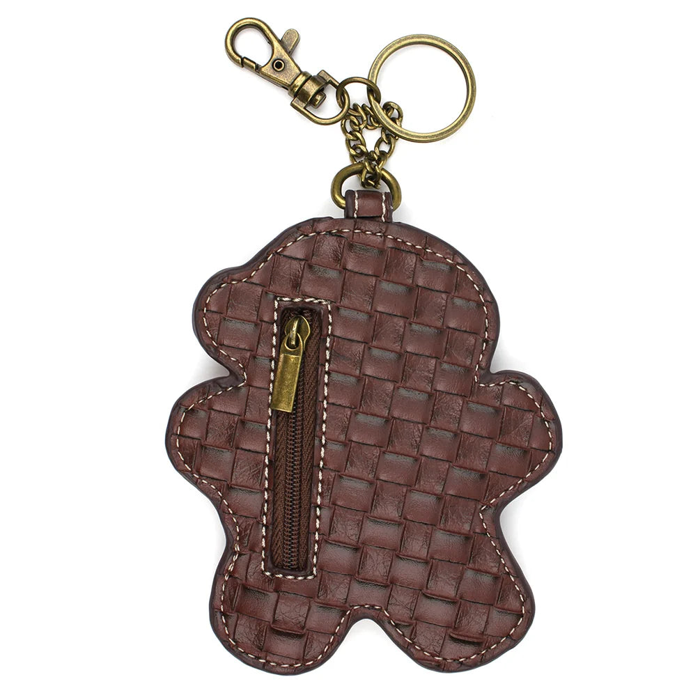 Key Fob Coin Purse - Gingerbread Man