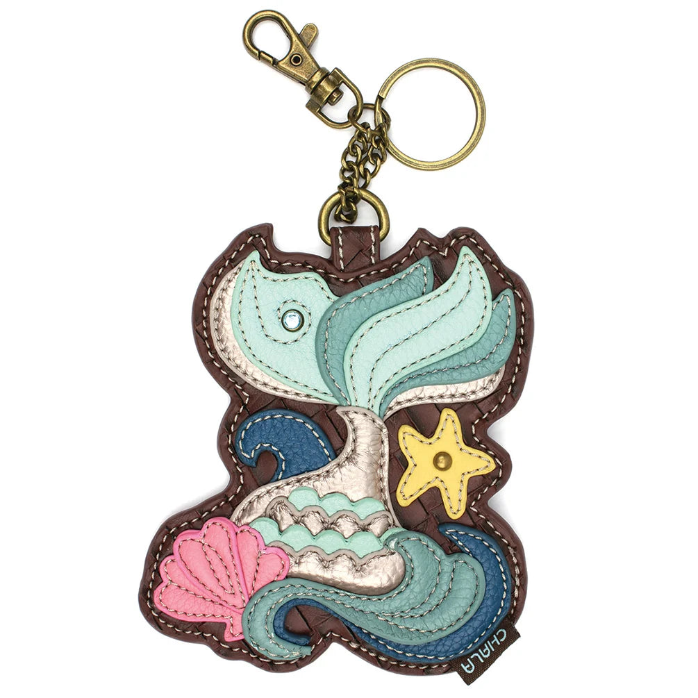 Key Fob Coin Purse - Mermiad Tail