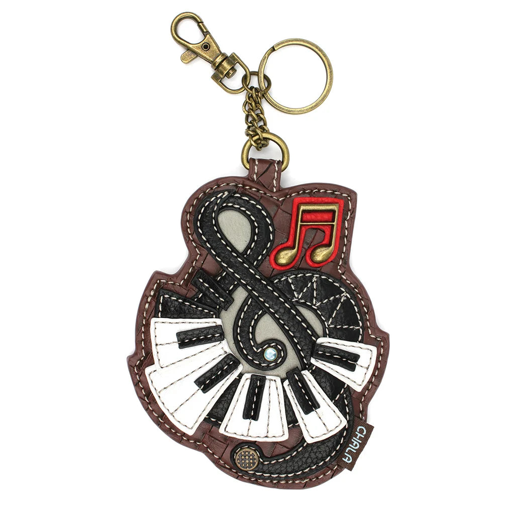 Key Fob Coin Purse - Trebil Cleff Piano Keys