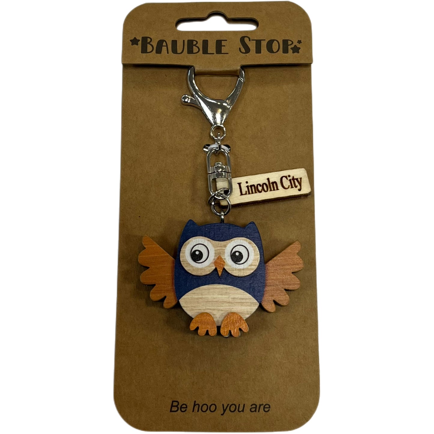 Keychain - Royal Blue Owl