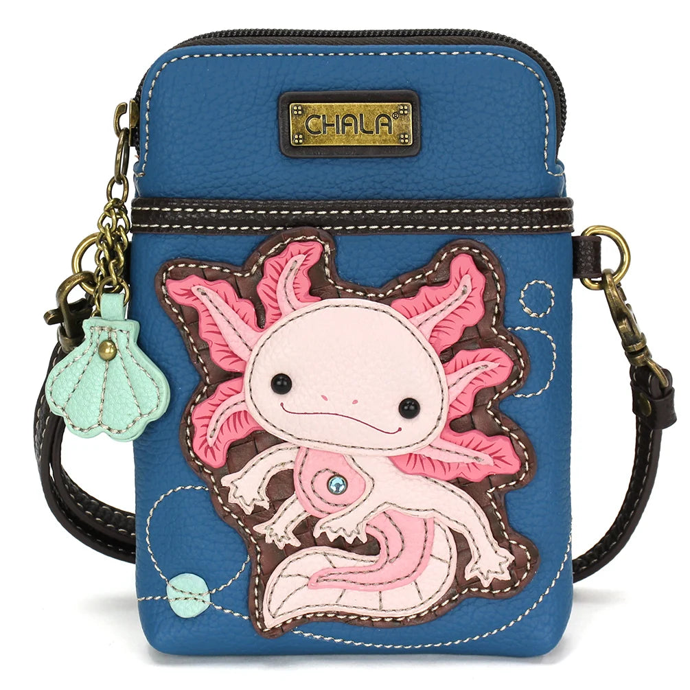 Cell Phone Xbody Blue Axolotl