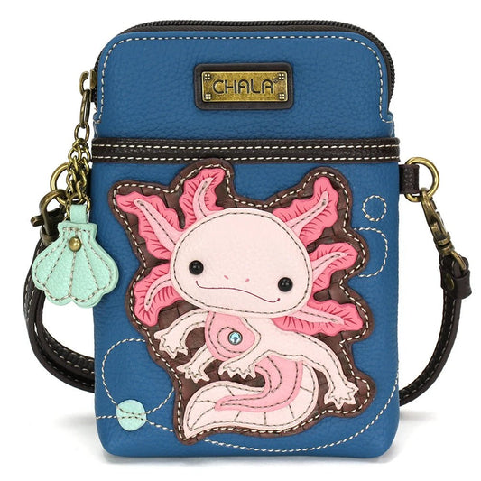 Cell Phone Xbody Blue Axolotl