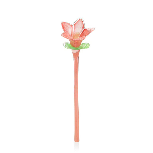 Glass Art - Red and Pink Flower - 83101