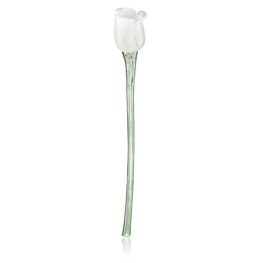 Glass Art - Glass White Rose - 83114