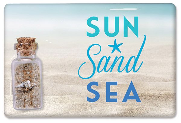 Magnet - Jar w/Sand Sun Sand Sea