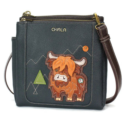 Merry Messenger - Navy Highland Cow