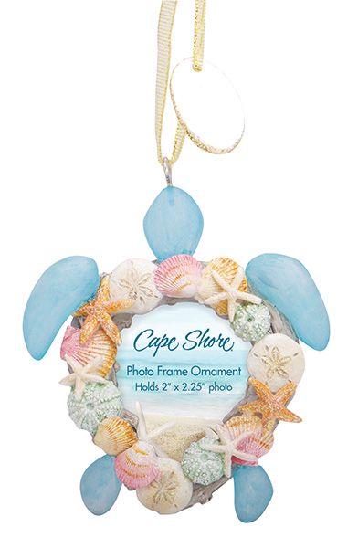 Ornament -  Resin Ornament Picture Frame - Turtle