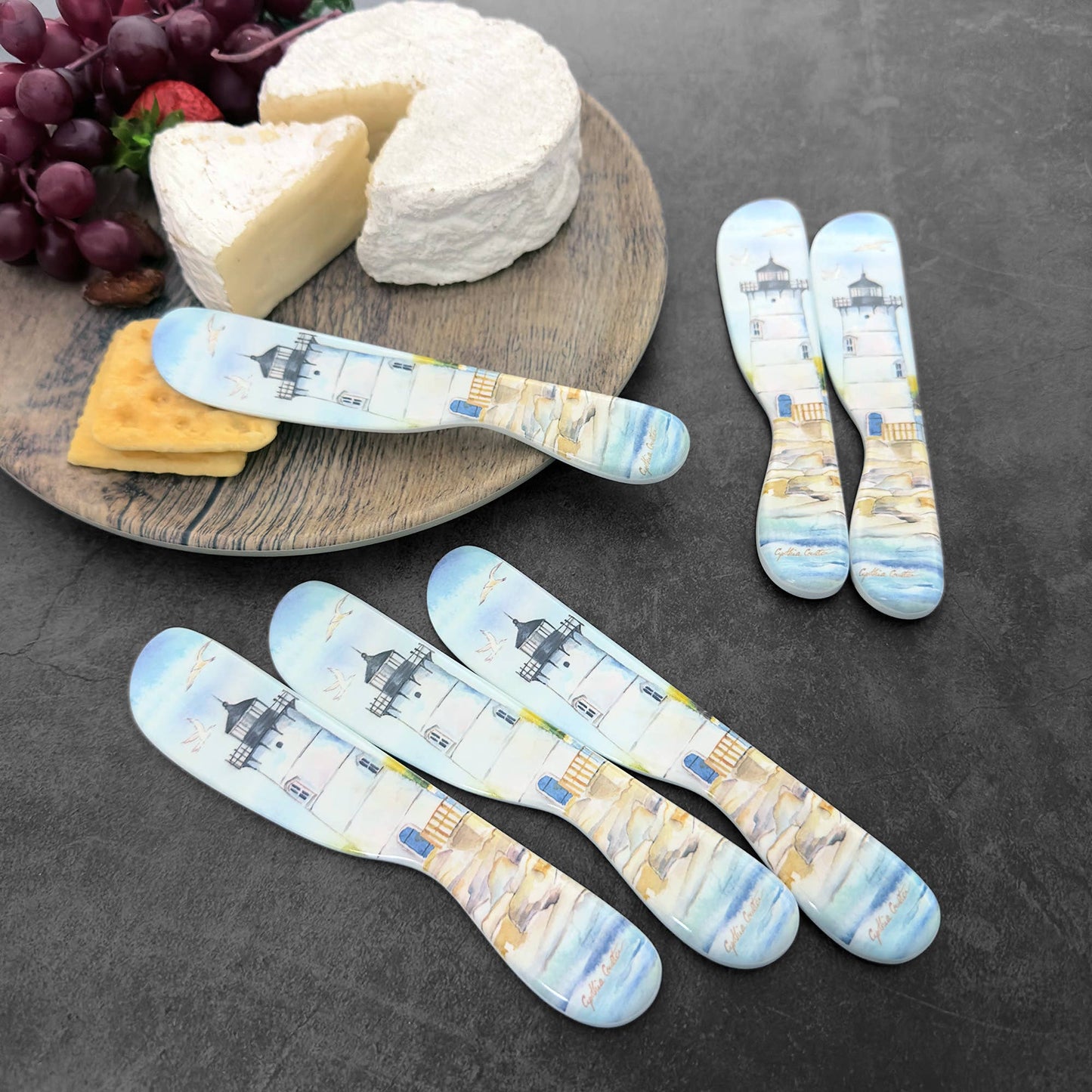 Cheese Spreader - 6-Piece Lighthouse Melamine