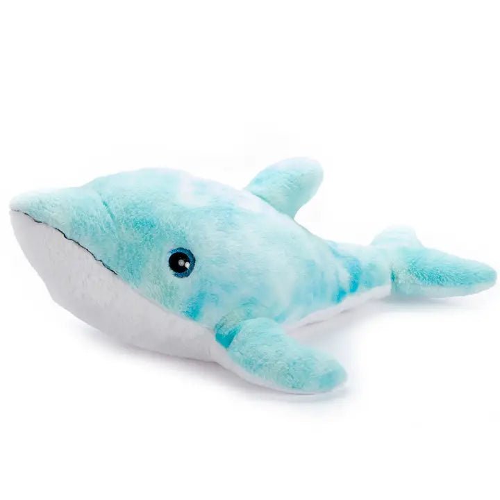Stuffed Animal - Puffimalz Dolphin Tie Dye Blue 25"