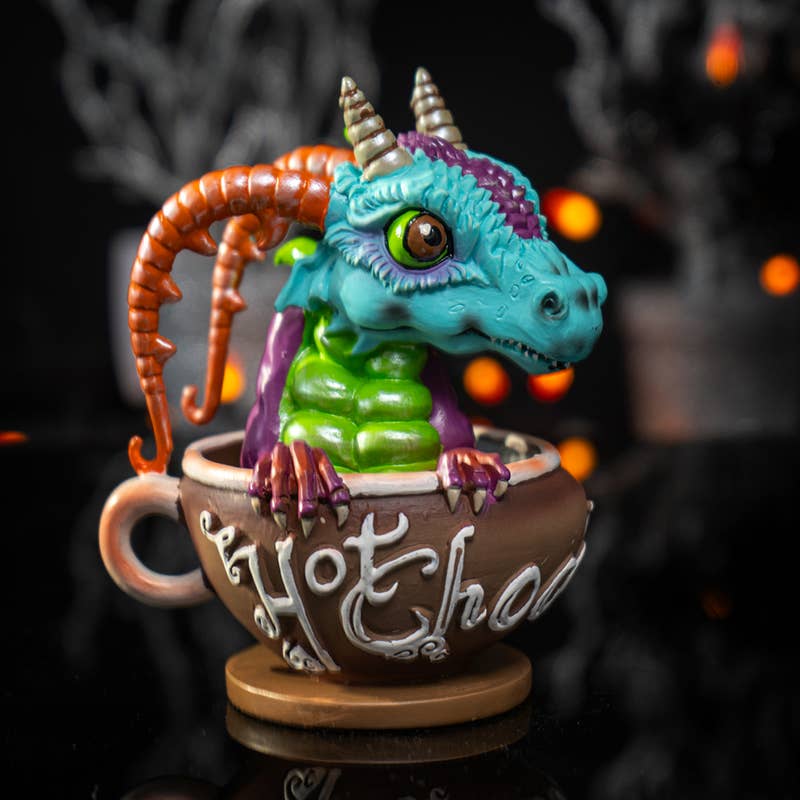 Figurine - Hot Chocolate with Rupert Dragon