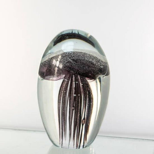 Glass Jellyfish 3 1/4”" Black