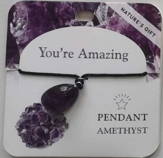 Pendant - Nature's Gift - Amethyst - Wishing Pendant