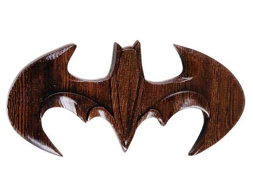 Wooden Batman Magnet