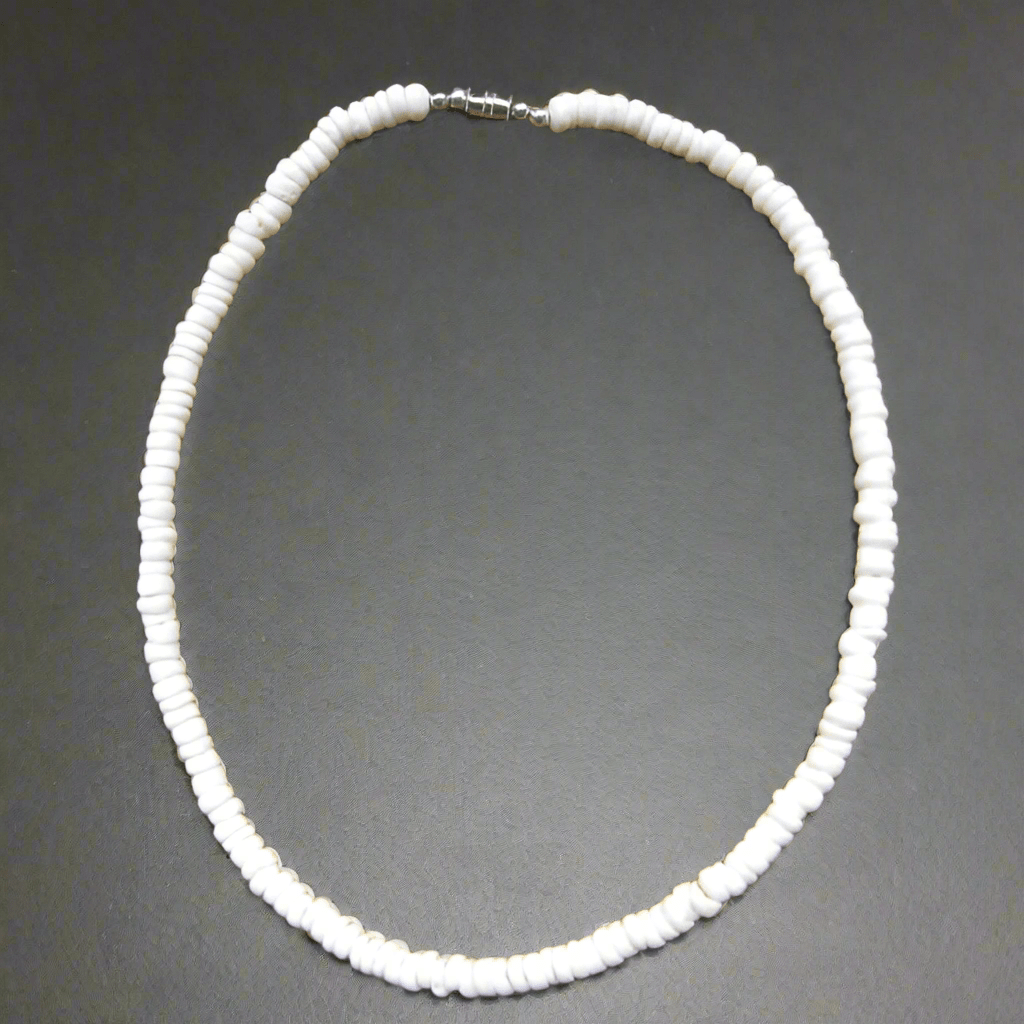 Necklace - MAN 1602 - White Shell