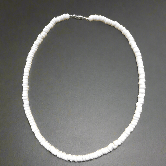 Necklace - MAN 1602 - White Shell