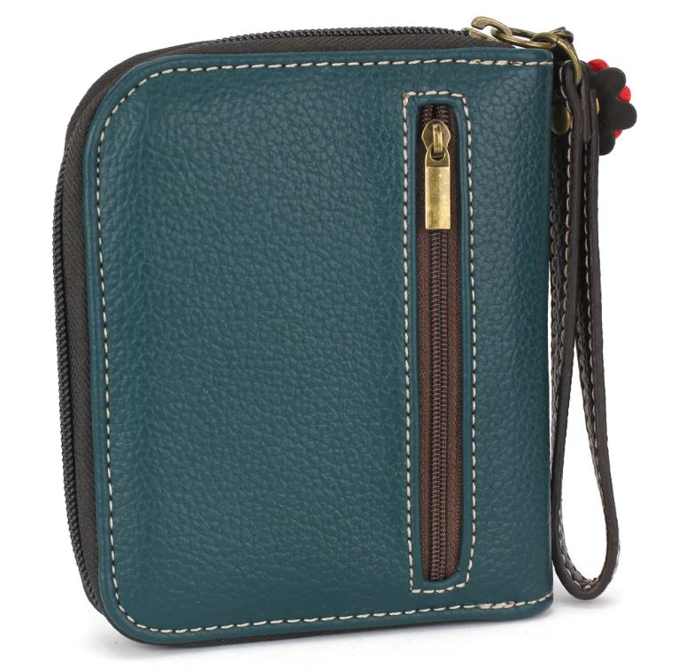 Zip Around Wallet Black Dragonfly