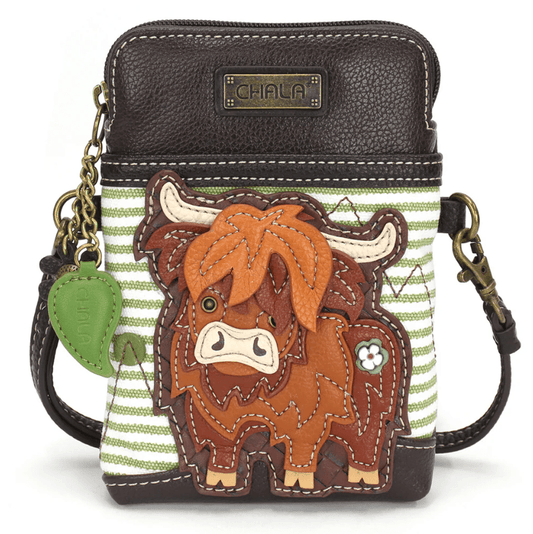 Cell Phone Xbody Black Highland Cow