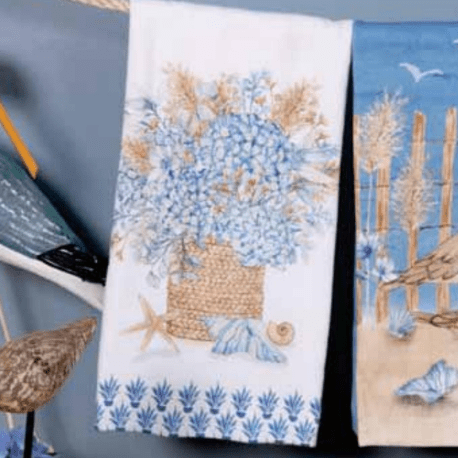 Towel - Terry Beach Vibes Hydrangea Bouquet