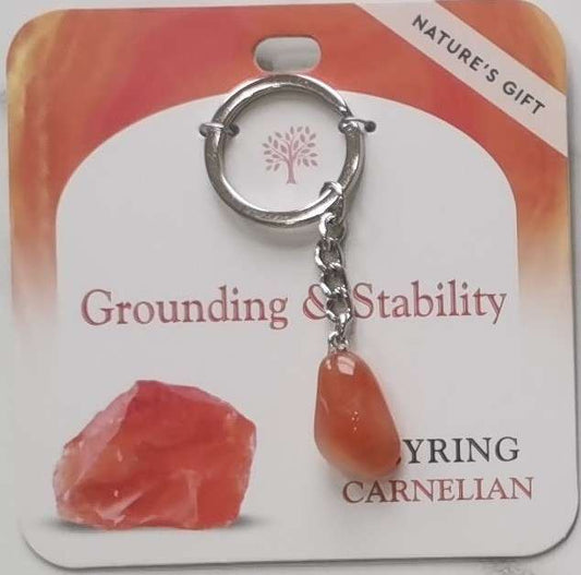Keychain - Nature's Gift - Carnelian - Healing Keyring