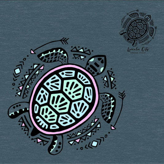 Apparel - Ladies Zip Up Clockwork Sea Turtle