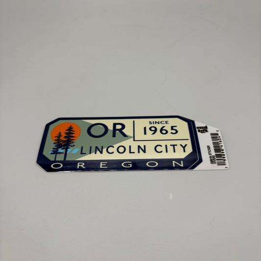 Sticker - Large fur trees OR since 1965 Lincoln City, Oregon