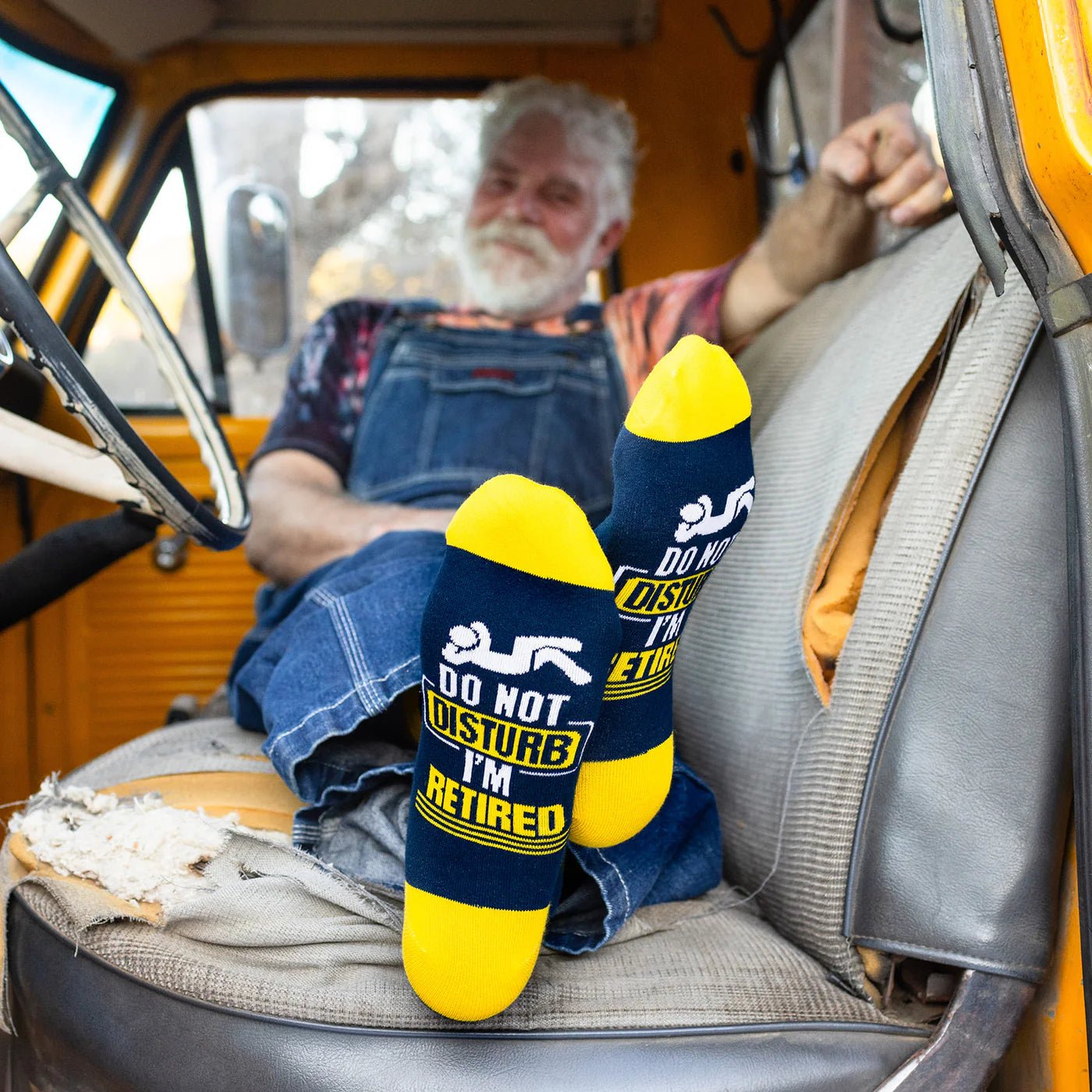 Socks - Crew Length 'Do Not Disturb I'm Retired' Socks