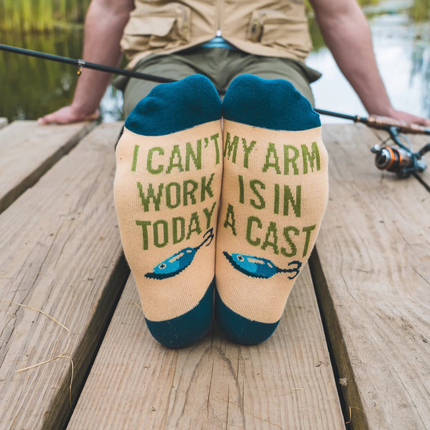 Socks - Crew Length 'I Can’t Work Today My Arm is In A Cast' Socks