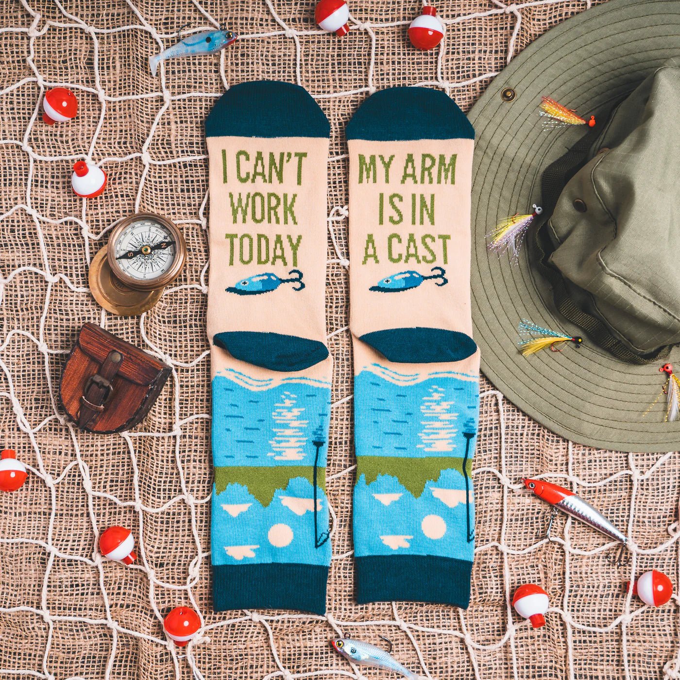 Socks - Crew Length 'I Can’t Work Today My Arm is In A Cast' Socks