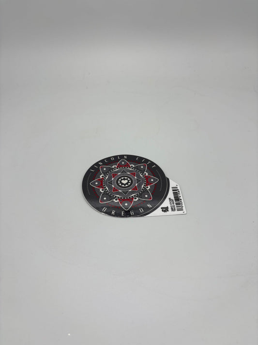 Sticker - Large gray trade heart Lincoln City, Oregon