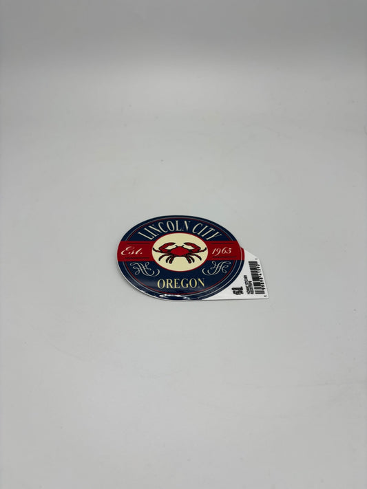 Sticker - Large crab Lincoln City, Oregon established 1965