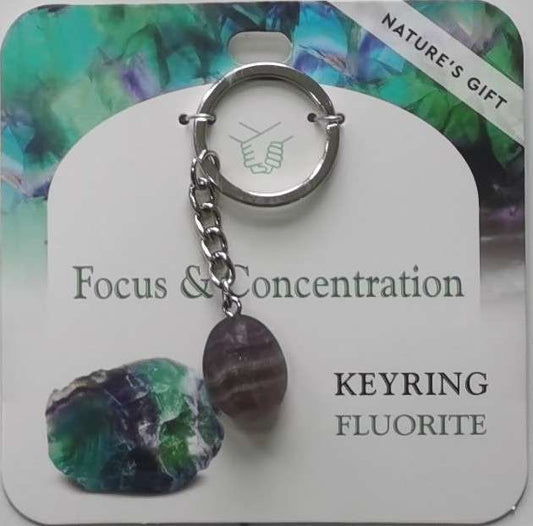 Keychain - Nature's Gift - Fluorite - Healing Keyring