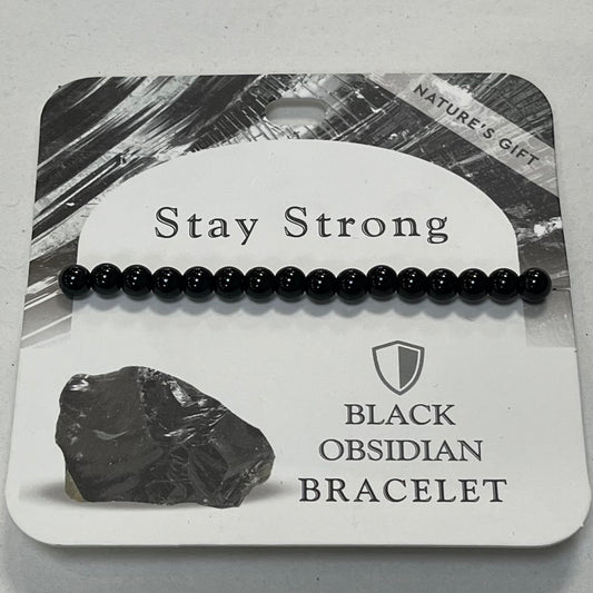 Bracelet - Nature's Gift - Obsidian - Wishing Bracelet
