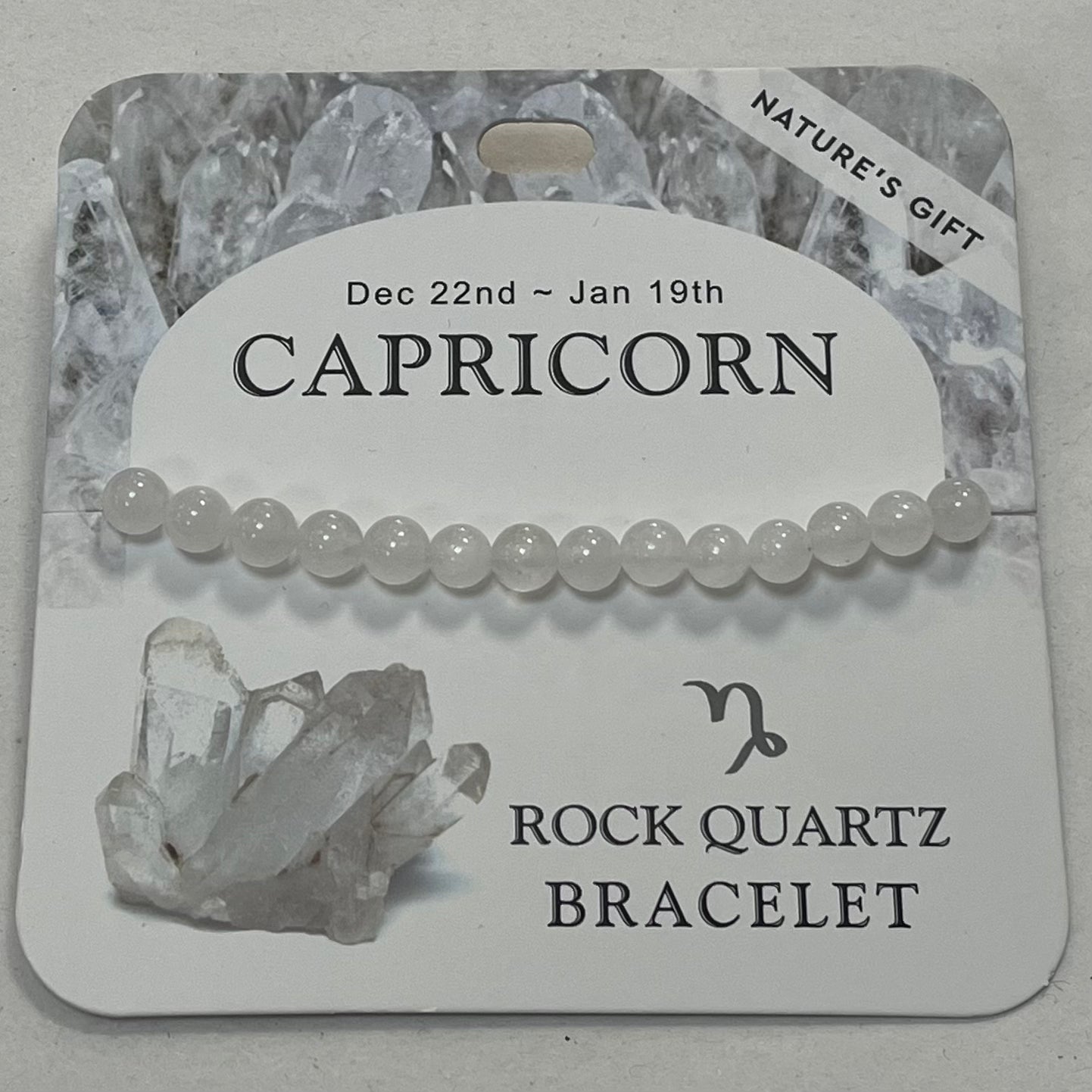 Bracelet - Nature's Gift - Zodiac Rock Quartz - Capricorn