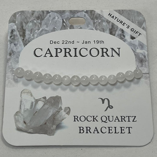 Bracelet - Nature's Gift - Zodiac Rock Quartz - Capricorn