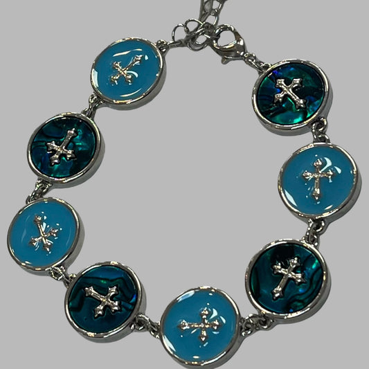 Bracelet - LKB 036 - Link Crosses