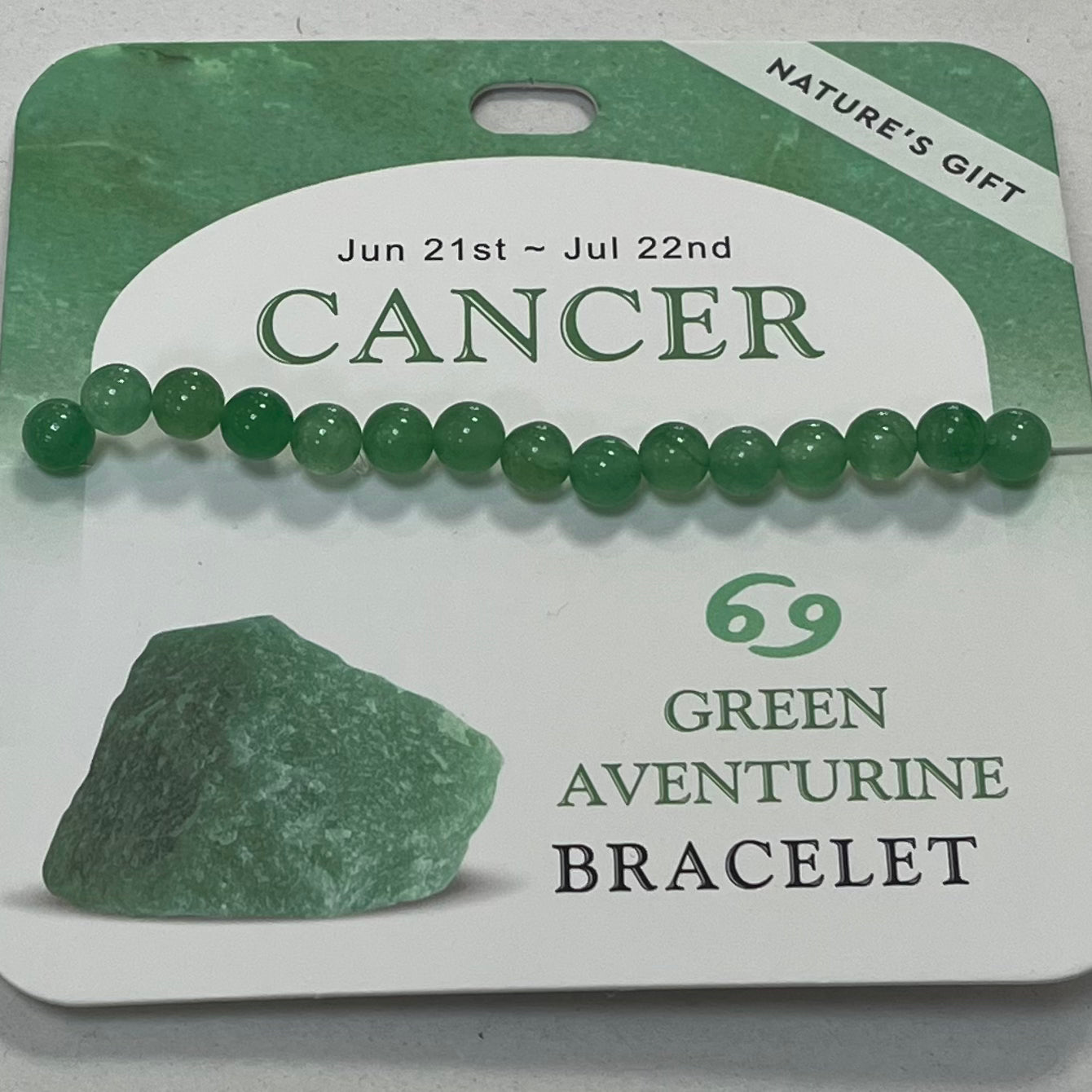 Bracelet - Nature's Gift - Zodiac Aventurine - Cancer