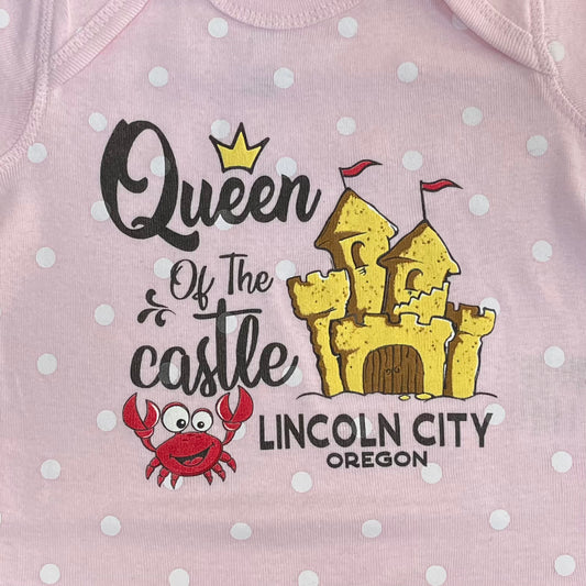 Infant Onesie Queen of the Castle Baby Pink