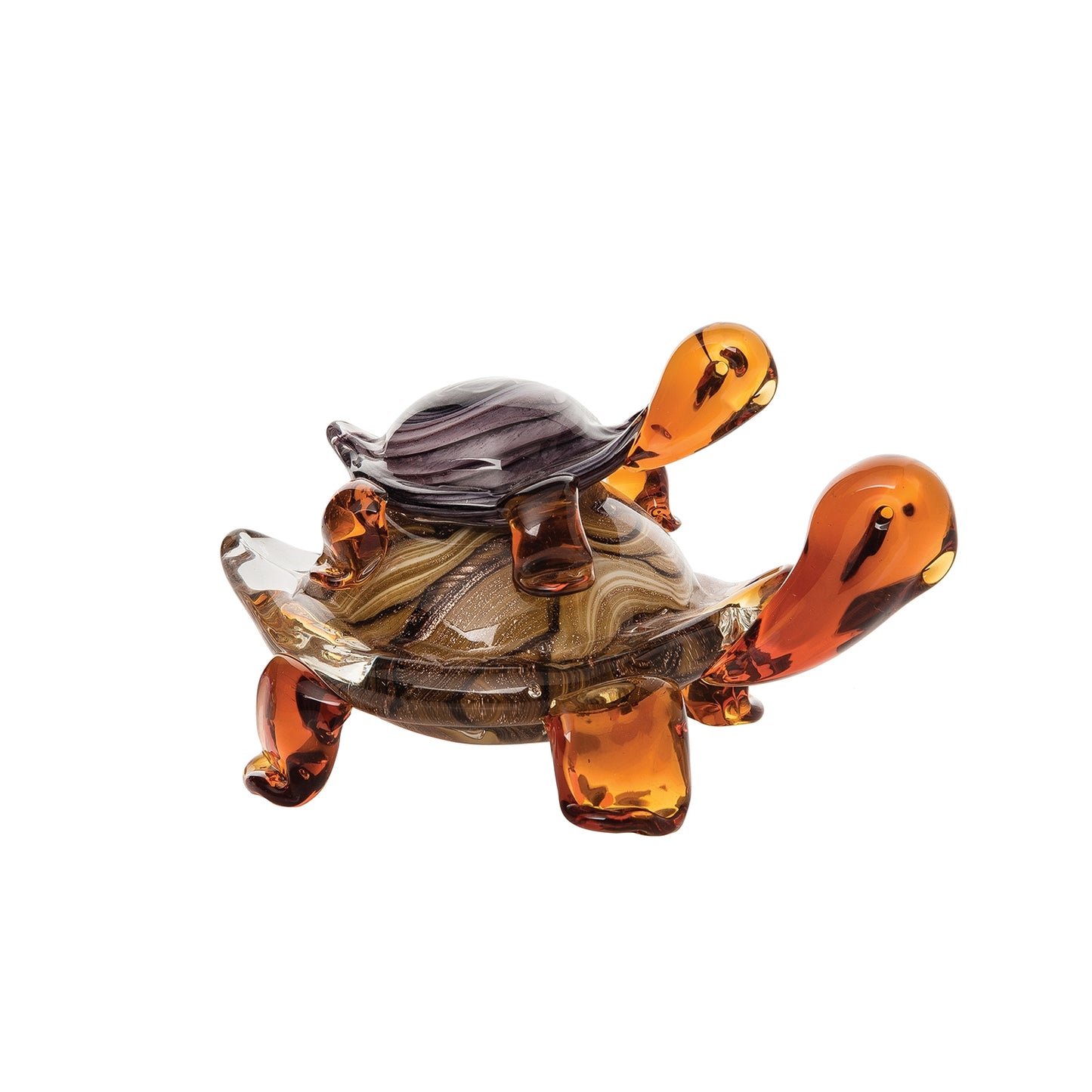 Glass Art - Turtle with Baby