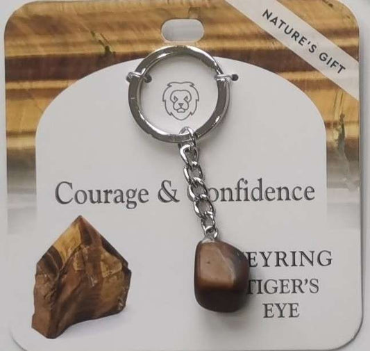 Keychain - Nature's Gift - Tiger's Eye - Healing Keyring