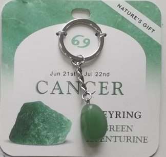 Keychain - Nature's Gift - Zodiac Aventurine - Cancer
