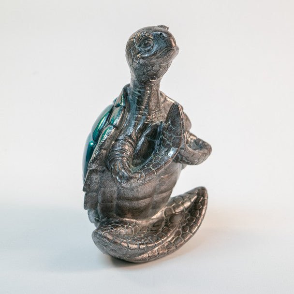 Figurine - Blue Meditating Turtle