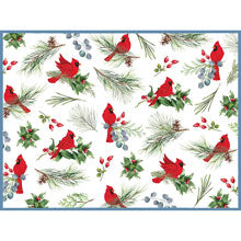 Drying Mat - Winter Blue Cardinal