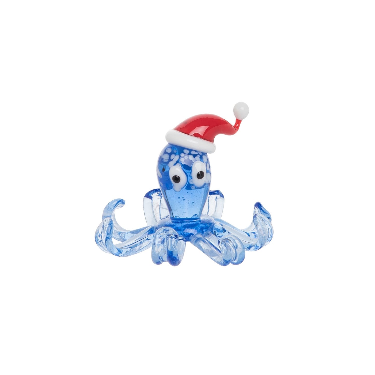 Glass Art - Holiday Octopus Mini Glass