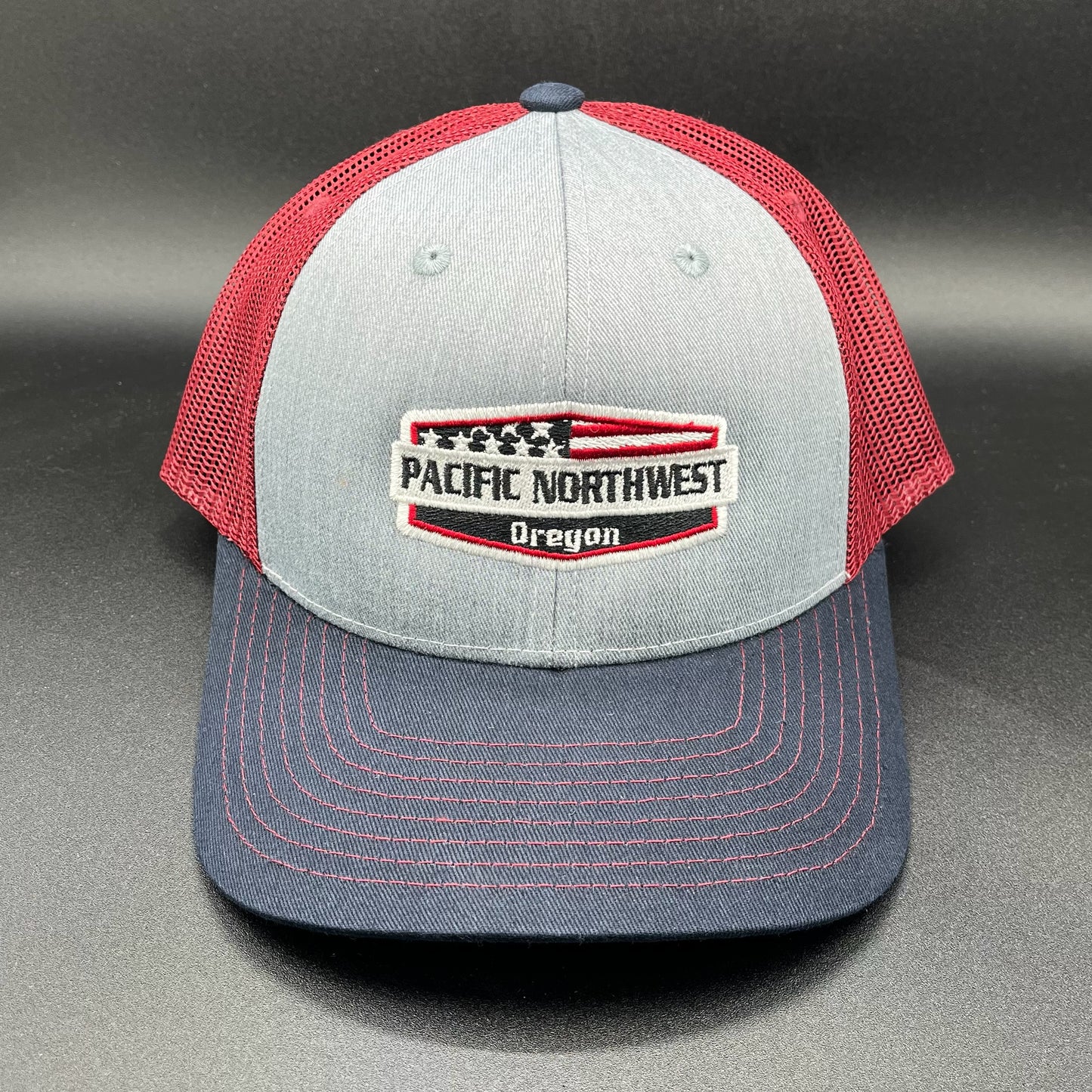 Hat - Trucker Style Pacific Northwest Flag Red