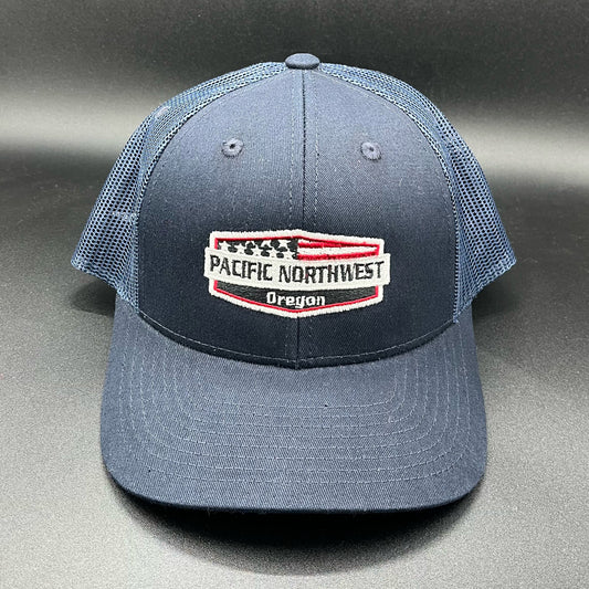 Hat - Trucker Style Pacific Northwest Flag Navy