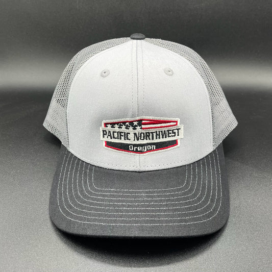 Hat - Trucker Style Pacific Northwest Flag Gray