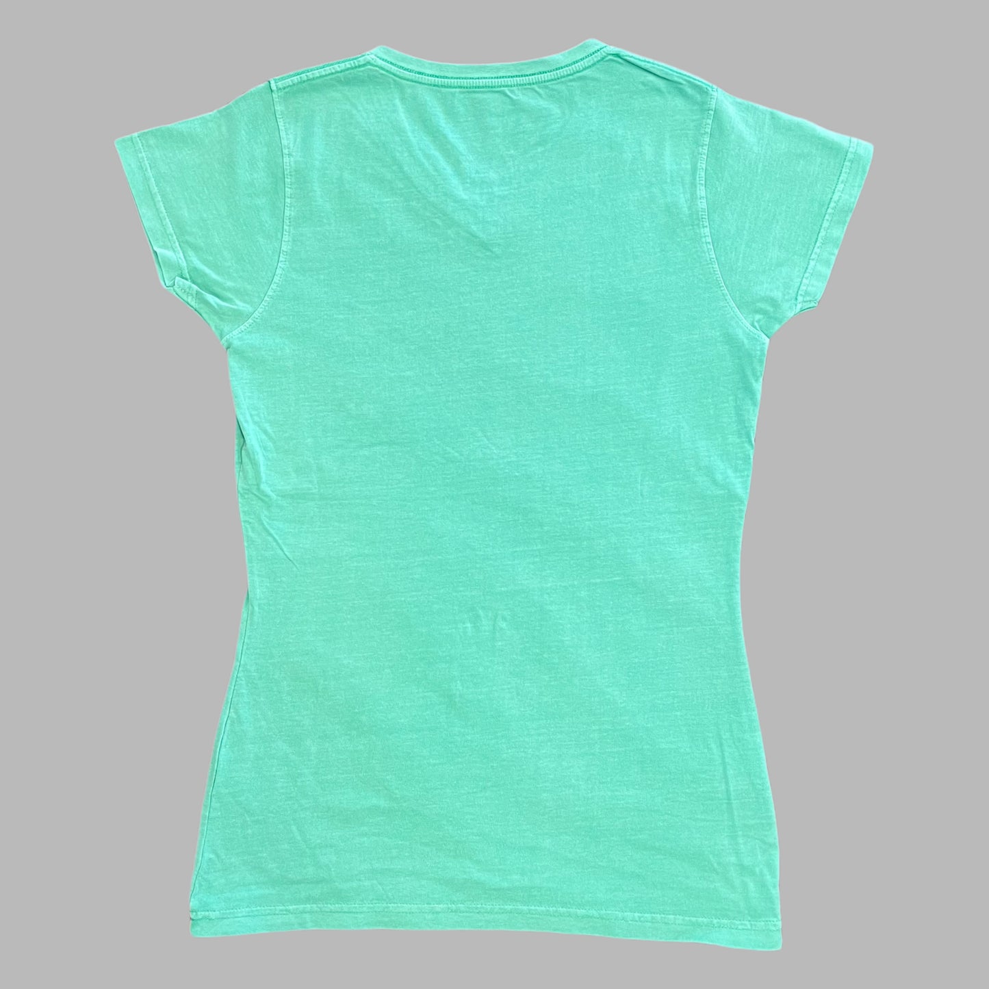 Apparel - Ladies V-Neck T-Shirt Oregon Map Mint