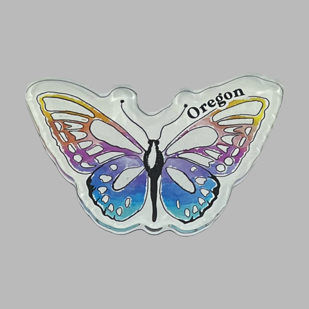 Magnet - Acrylic Butterfly Oregon