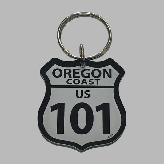 Keychain - Acrylic Hwy 101 Oregon Coast