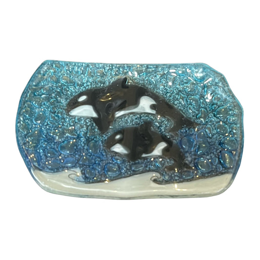 Soap Dish - Glass - Orcas